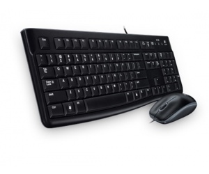 Logitech MK120 žičana tipkovnica i miš, crna