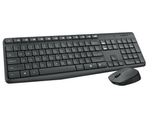 Logitech MK235 bežična tipkovnica i miš, tamnosiva