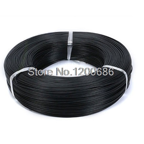 Wire 28AWG UL1007, black, 10 m