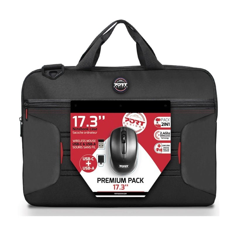 Port premium pack torba 17,3" + bežični miš, crna