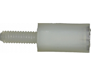 Nylon spacer M2 8 mm, 100 pcs.