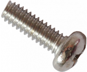 Steel bolt M2 6 mm, 100 pcs.