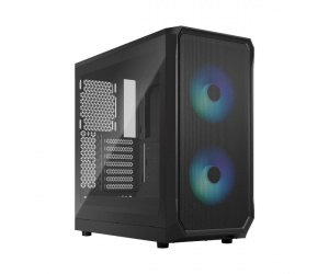 Fractal Focus 2 RGB Black TG, crno bez napajanja