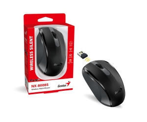 Genius NX-8008S, bežični miš, silent, crna