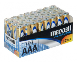 Maxell alkalne baterije LR-3/AAA, 32 komada
