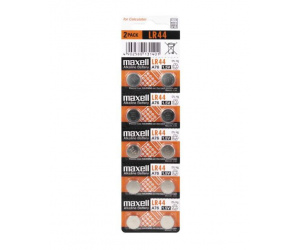Maxell alk. dugm. baterija LR44,10kom, 5x2