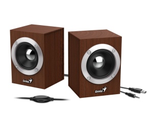 Genius zvučnici SP-HF280, 6W, USB+3,5mm, drveni