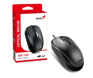 Genius DX-125, optički miš, USB, crni
