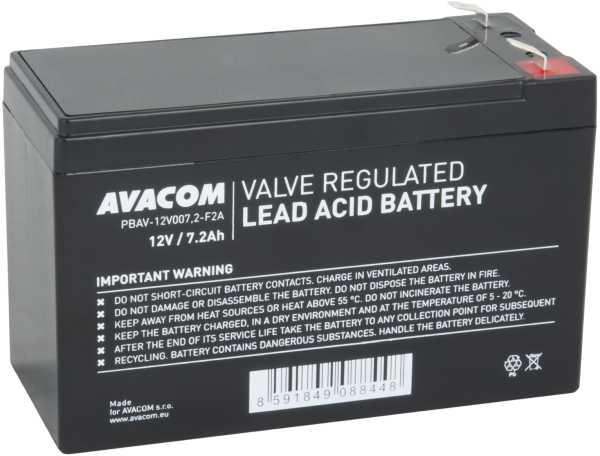 Avacom UPS baterija 12V 7,2Ah, F2