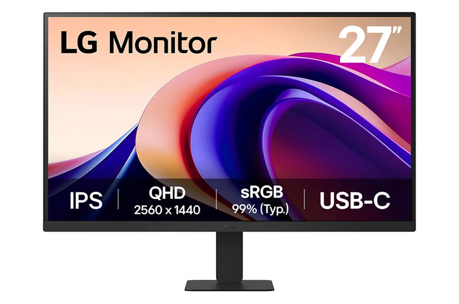 LG 27U631A 27" QHD IPS 100hz, 1xHDMI, 1xUSB-C 15W,