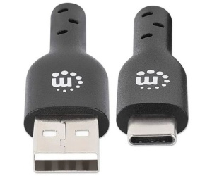 Manhattan kabel USB 2.0 Type-A to Type-C, 2m, crni