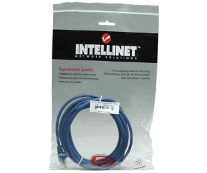 Intellinet Cat5e, CCA, U/UTP, PVC, RJ45, 15m,plavi