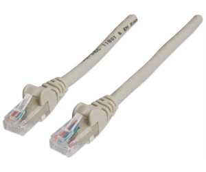 Intellinet Cat6, CCA, U/UTP, PVC, RJ45, 20m, sivi