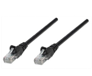 Intellinet Cat5e, CCA, U/UTP, PVC, RJ45, 10m, crni