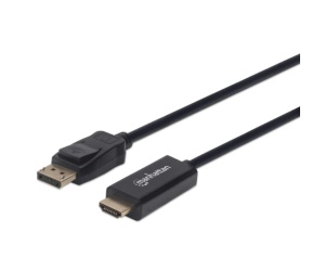 Manhattan kabel DisplayPort to HDMI M/M,1080p,1.8m