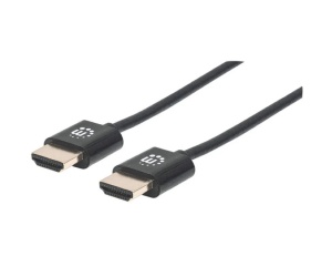 Manhattan kabel slim HDMI M/M, 4K@60Hz,eth,3m,crni