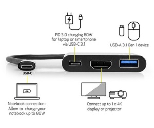 Port USB-C mini docking station HDMI