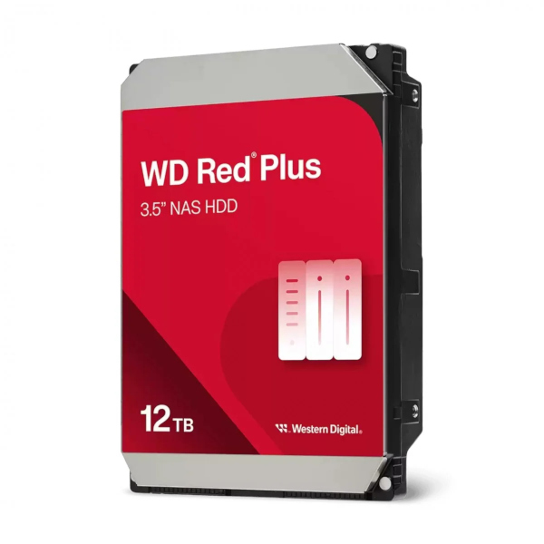 WD Red Plus WD120EFGX, 12TB, 3,5", 512MB, 7200rpm