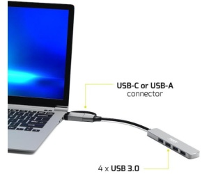 Port HUB USB-C/A 4 porta USB-A 3.0 5Gbps
