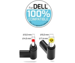 Port punjač 65W GaN2 USB-C za DELL NB, 2 nastavka