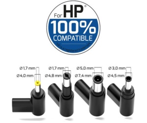 Port punjač 65W GaN2 USB-C za HP NB, 5 nastavaka