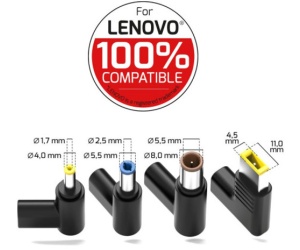 Port punjač 65W GaN2 USB-C za Lenovo NB,4 nastavka